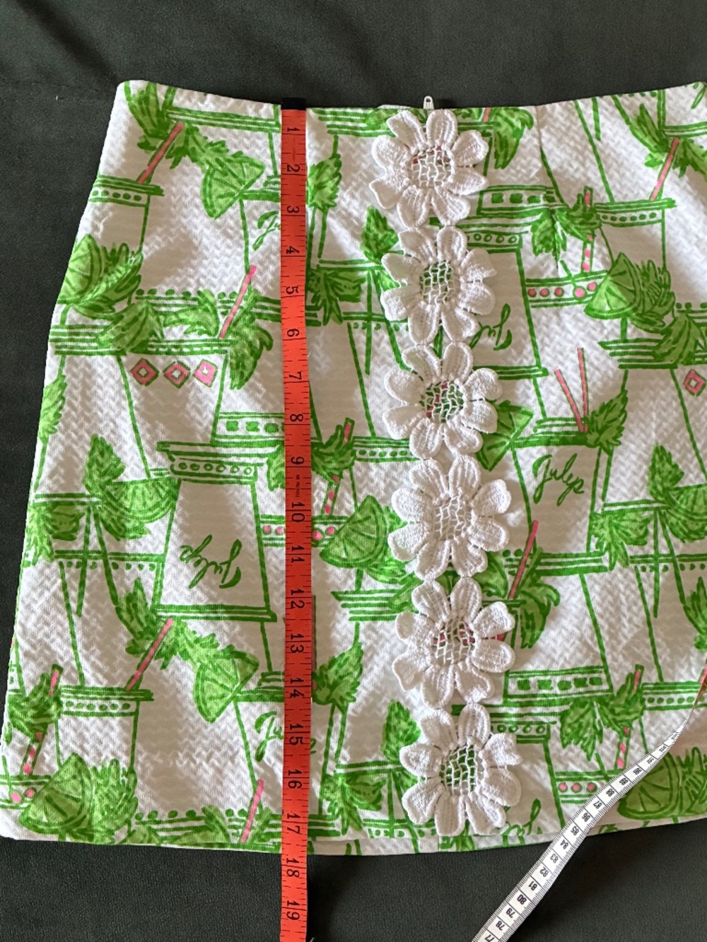 Lilly Pulitzer Just Add Mint mini skirt XS S - Picture 10 of 12
